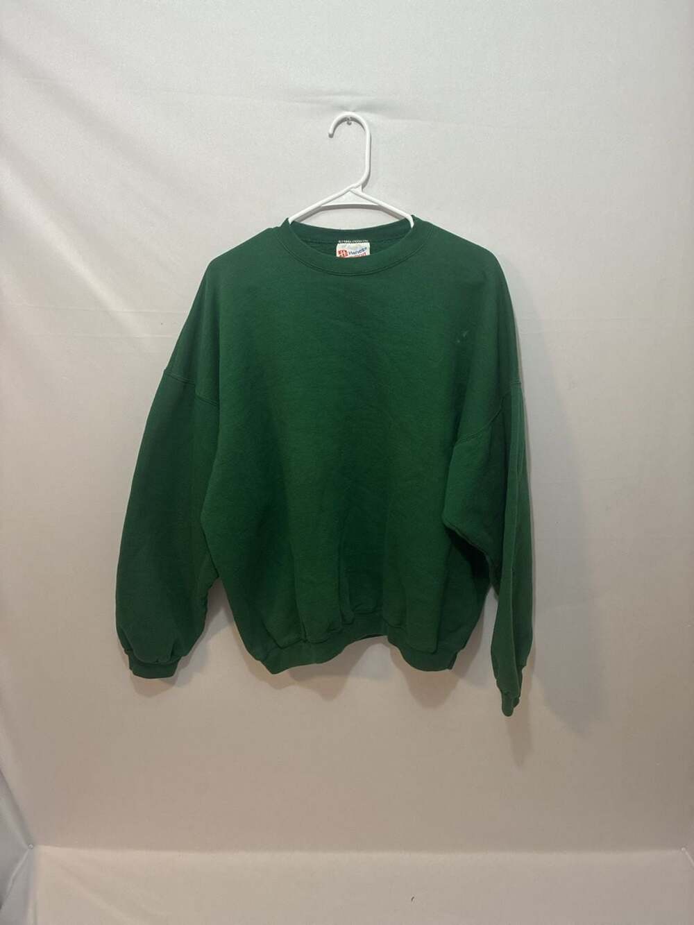 Vintage Hanes Heavyweight Green Crewneck Sweatshirt Blank Pullover XX-Large